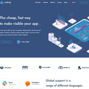 Codrop – App Landing Page Theme